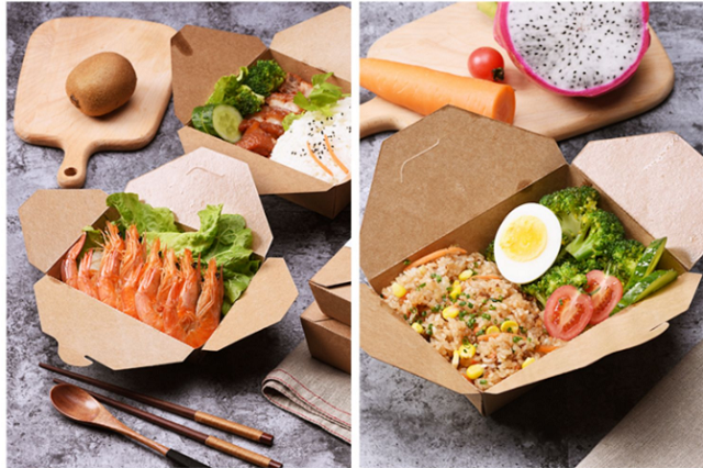 300g + 15g PE Food Grade Kraft Board For Making  kraft leakproof Box 