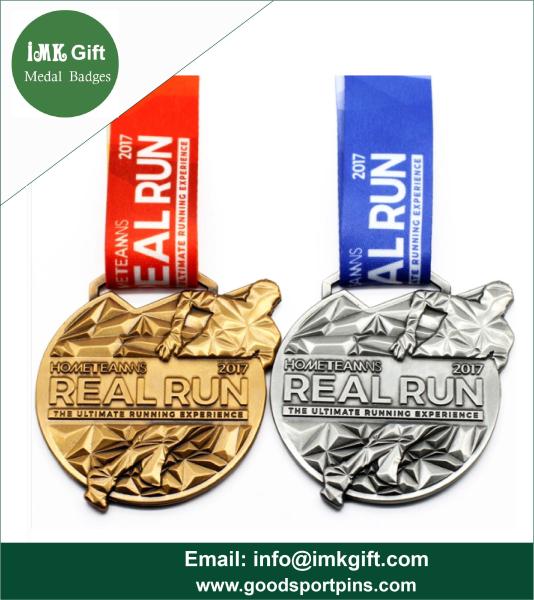 Custom High Quality Lanyard Metal Medal for Sport ,High Quality Enamel Metal