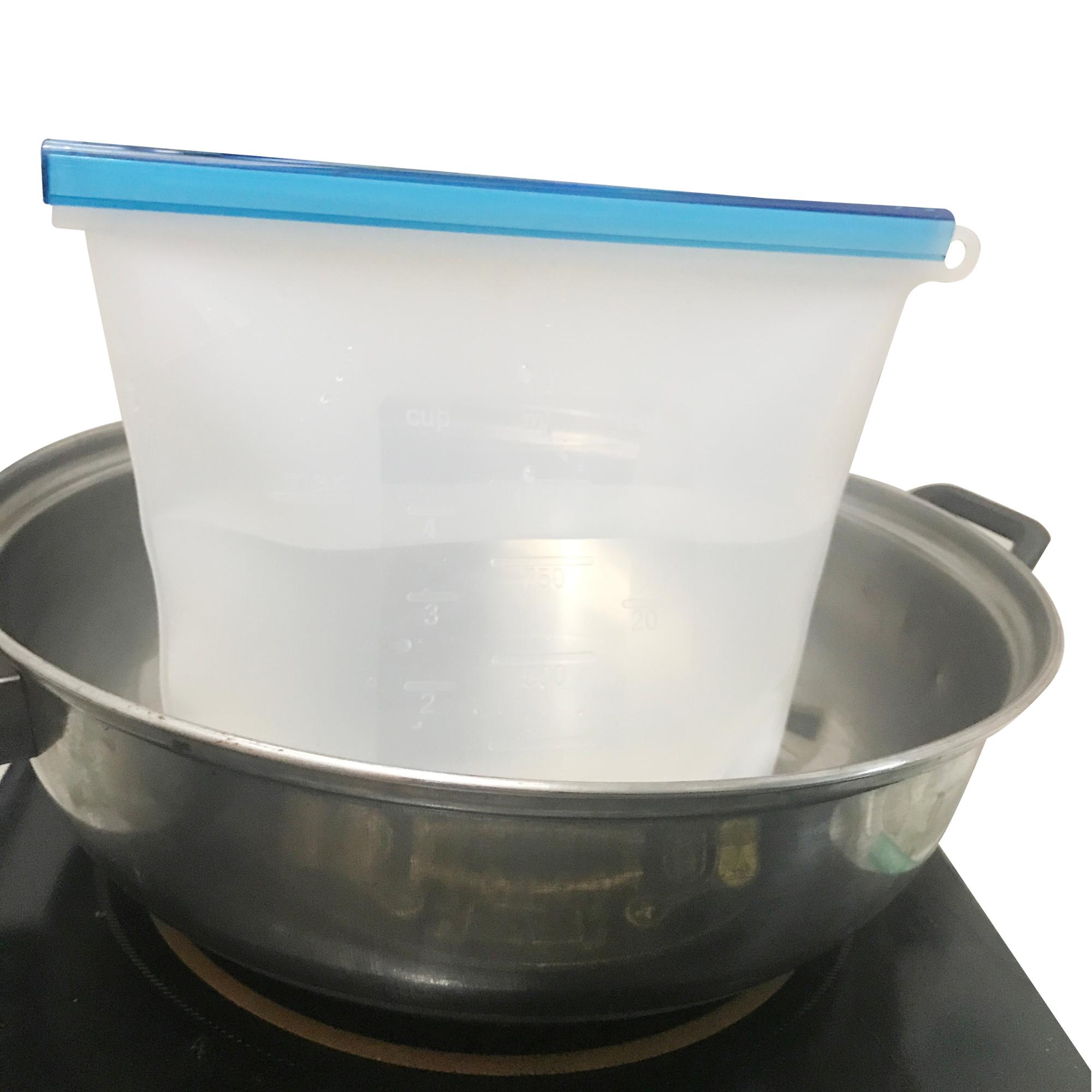 1000ML/1500ML Leakproof Easy Clean Fresh Sealing Vacuum Reusable Silicone Food Safe Storage Bag