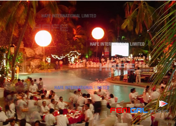 Moon Series Helium Balloon Lights With 2400W HMI Lamp LED Event Lighting Balloon Flying Decorations