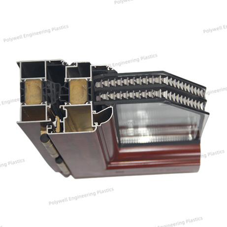 Thermal Break Aluminum Sound Insulation System Window Triple Pane Double Cavity 6050 T5 Profile