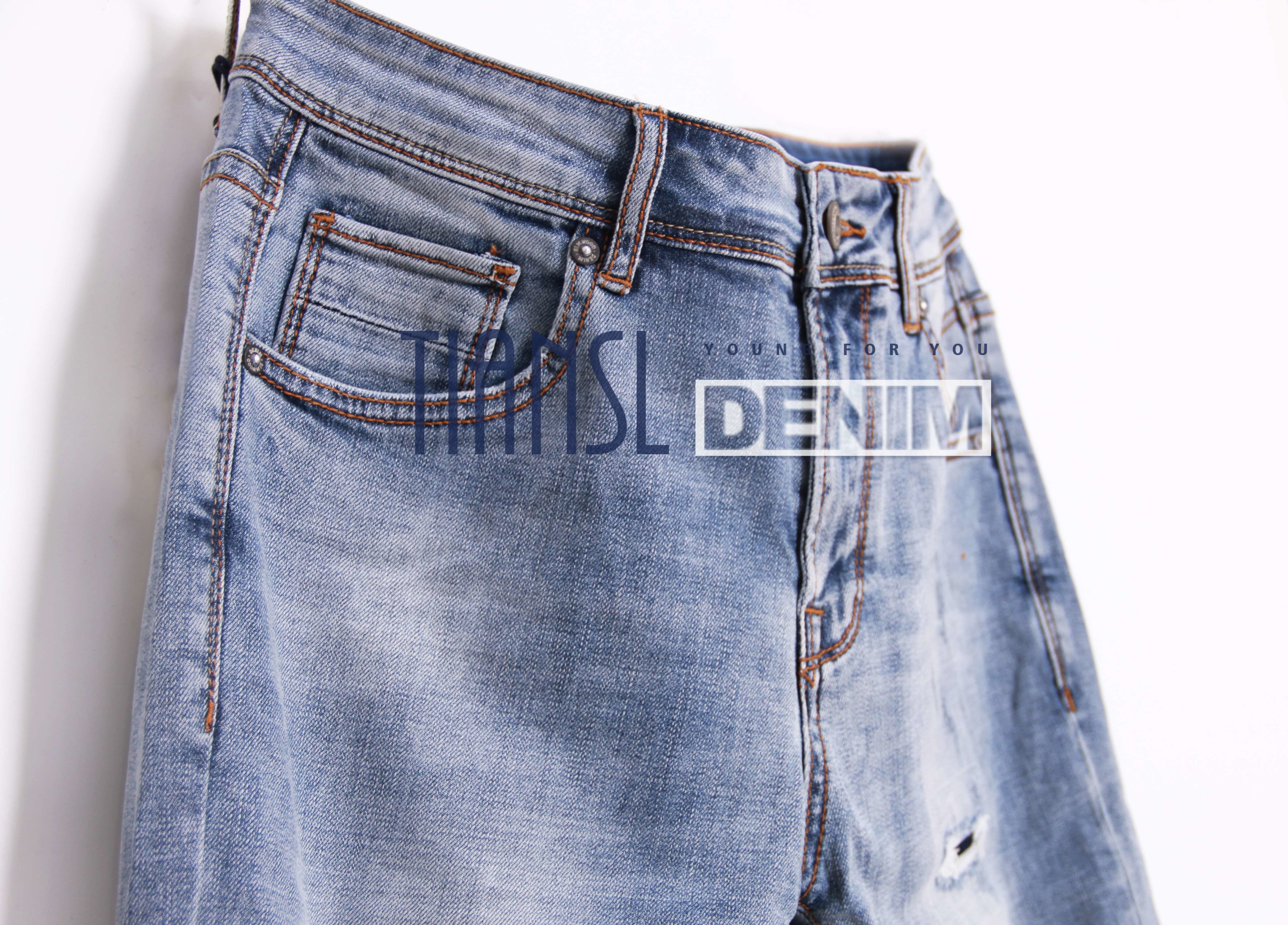 407gsm Indigo Black Jeans Fabric Heavy Weight Polyester Denim 12oz