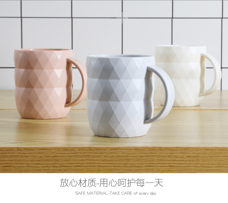 Student Brush Plastic Water Toothbrush Cup Mug With Handle