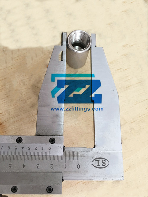 BSPT 3 / 4 " Steel Pipe Coupling Class 3000 Stainless Steel ASTM A182 F316