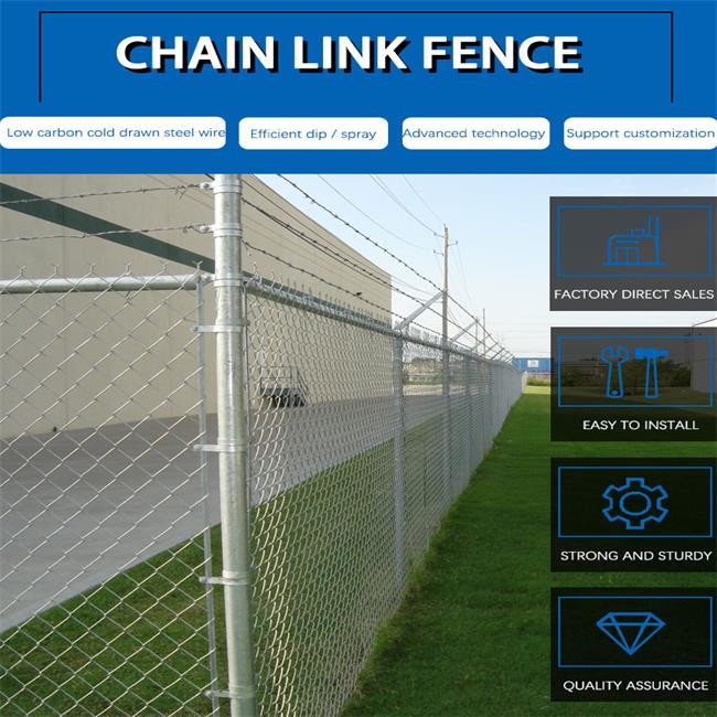 Low Carbon Steel 4.0mm Diamond Wire Mesh Fence For Baskball Field