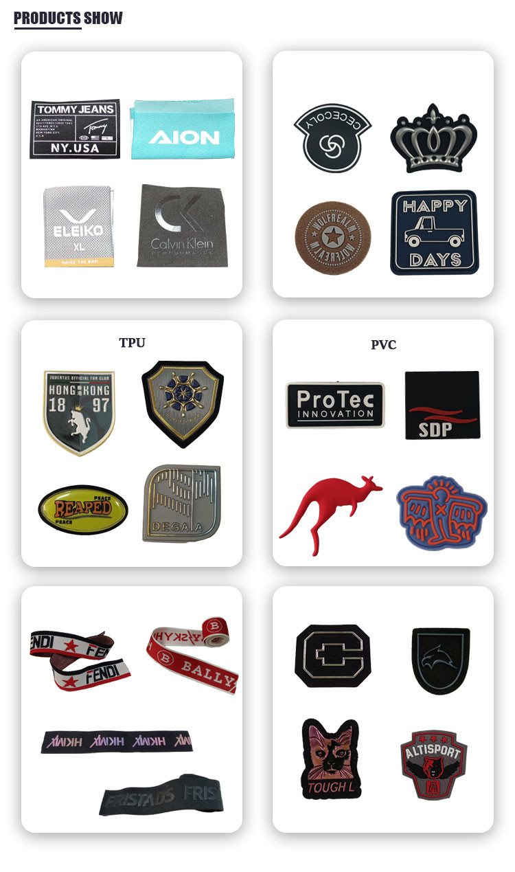 3D Logo Print Welding High Frequency Soft Heat Embossed Tpu Badges For Clothing