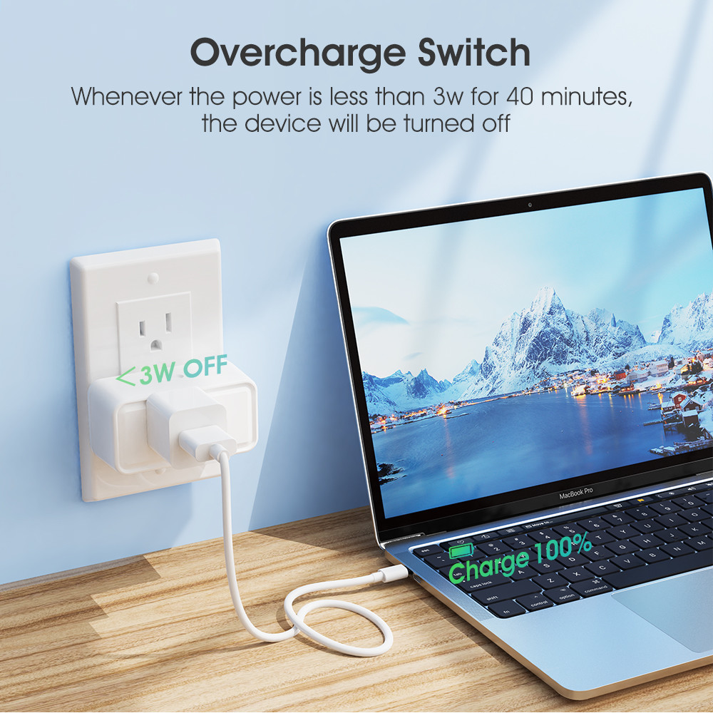 Tuya Smart Plug 16A WiFi Socket with Timing Power Monitor and Alexa Google Home Smart Life Integration for Smart Home Automation