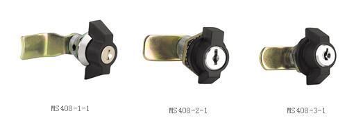 MS408 zinc alloy electronic magnetic black powder coated cabinet door flat feet