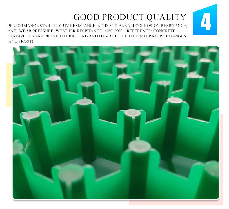 Parking Lot and Driveway HDPE Plastic Grass Grid Paver CE/ISO9001/ISO14001 Certified