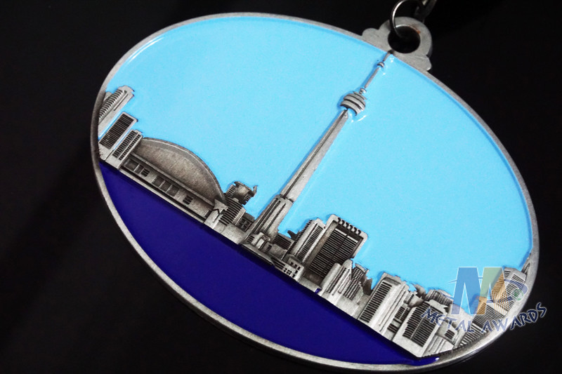 London Marathon Sports Bike dancing Events Metal Award Medals Custom Design With 3d Molden