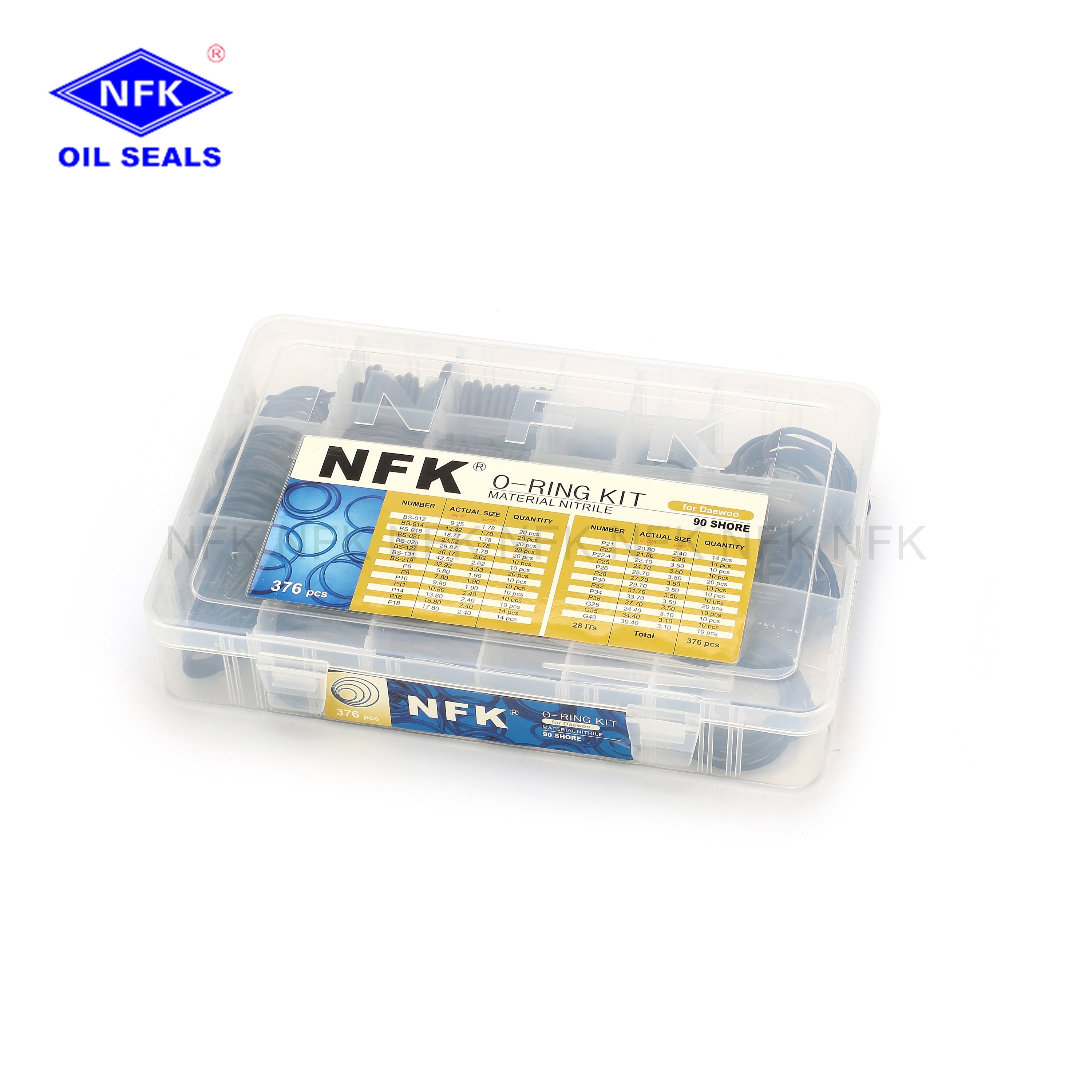 Wear Resistance Pro-One High Temp O Ring Box Universal High Pressure O Ring Kits