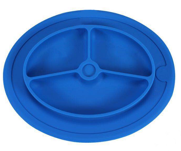 high quality EXW price custom logo design durable placemat kitchen silicone suction plate for baby
