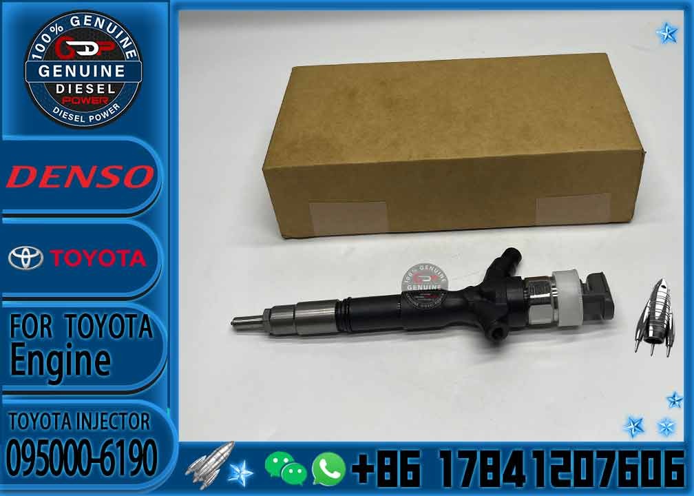 High Quality New Common Rail Injector Diesel Fuel Injector Nozzle Assembly 095000-6190 23670-30100 For TOYOTA Engine