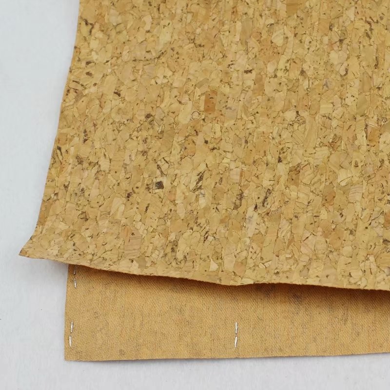 0.8mm Durable Nature Cork Fabric/Leather for Wall Decoration, Phone Cover and Note Book Making
