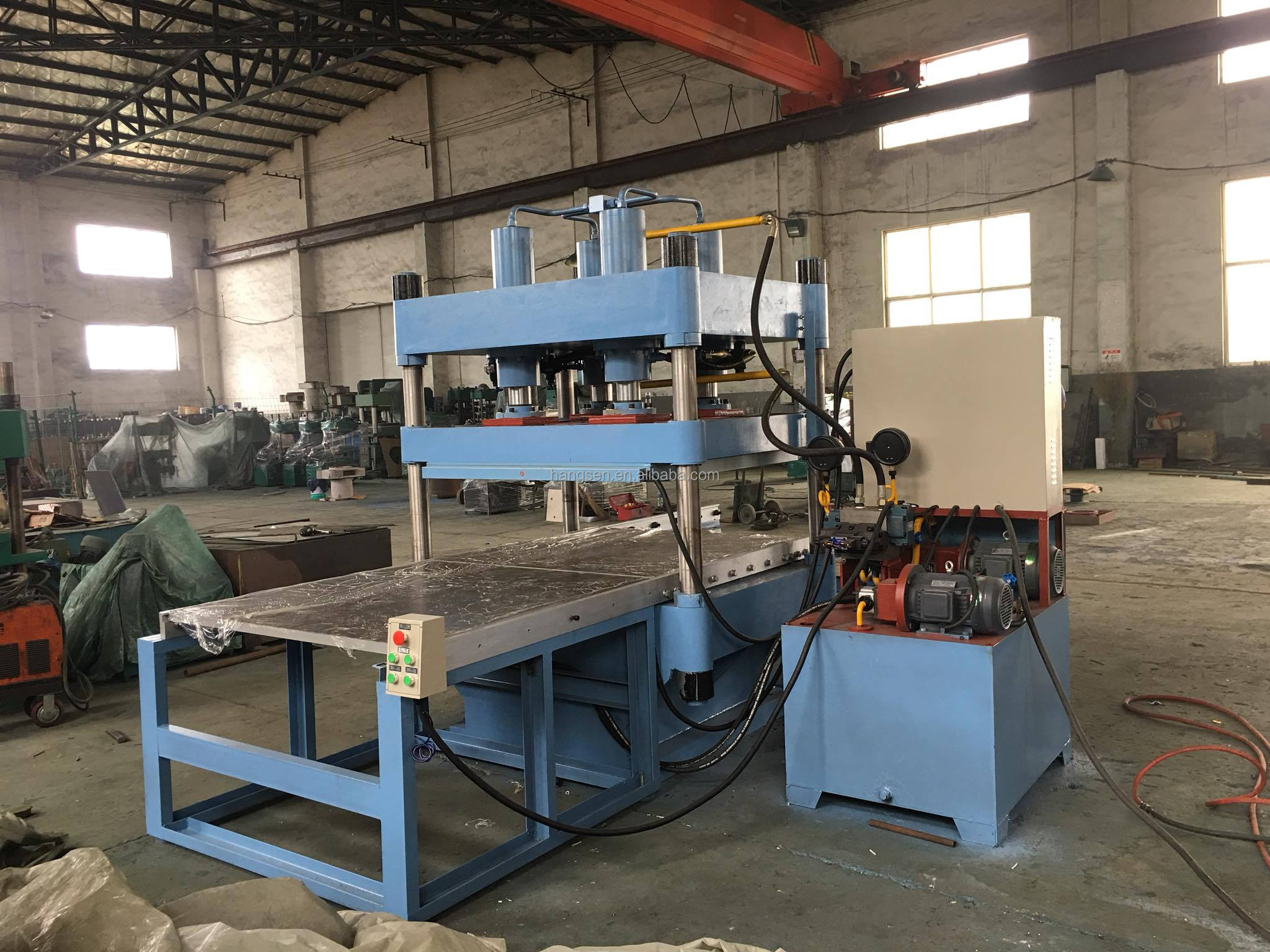 Playground Tile Rubber Vulcanizing Press 1100x1100mm Rubber Tile Press