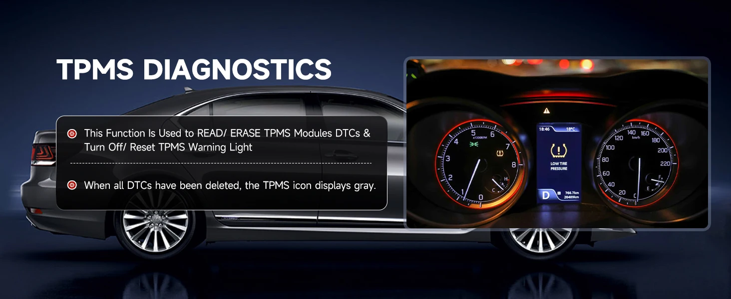 Autel MaxiTPMS TS508WF TPMS Programming Tool MX-Sensors 315 433 MHz TPMS Relearn Activate All Sensors Scan Read Clear DTCs Reset