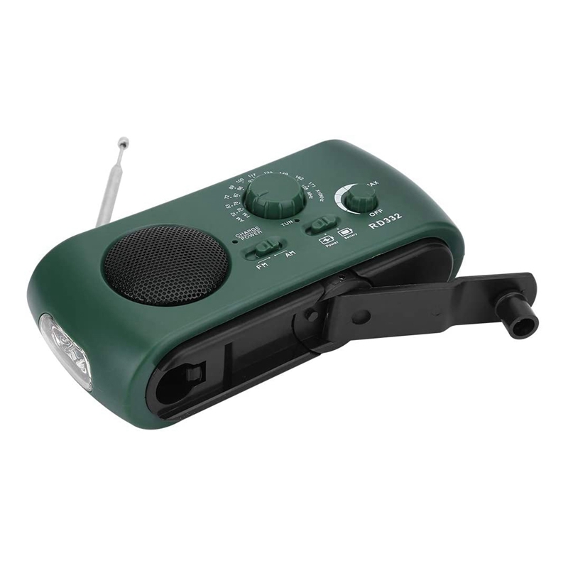 AM FM Internet Emergency Lantern Radio , Solar Powered Portable Radio Rechargeable