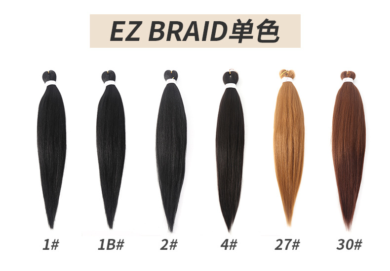 Material Ombre Crochet Braiding Hair Expression Pre Stretched Hair With 100g Weight