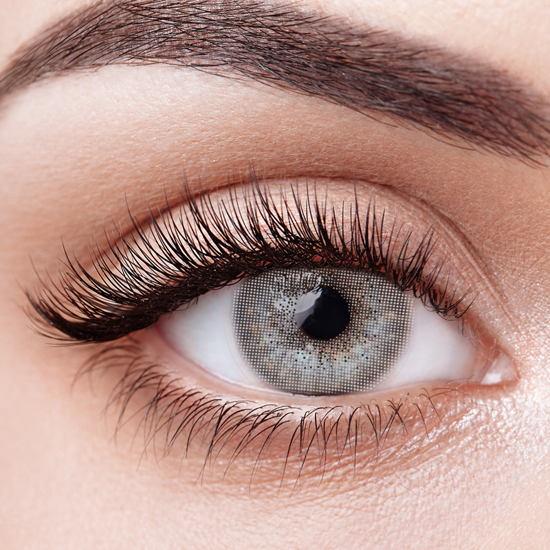 ISO13485 14.2mm Non Prescription Mint Gray Contact Lens For Costume Cosplay