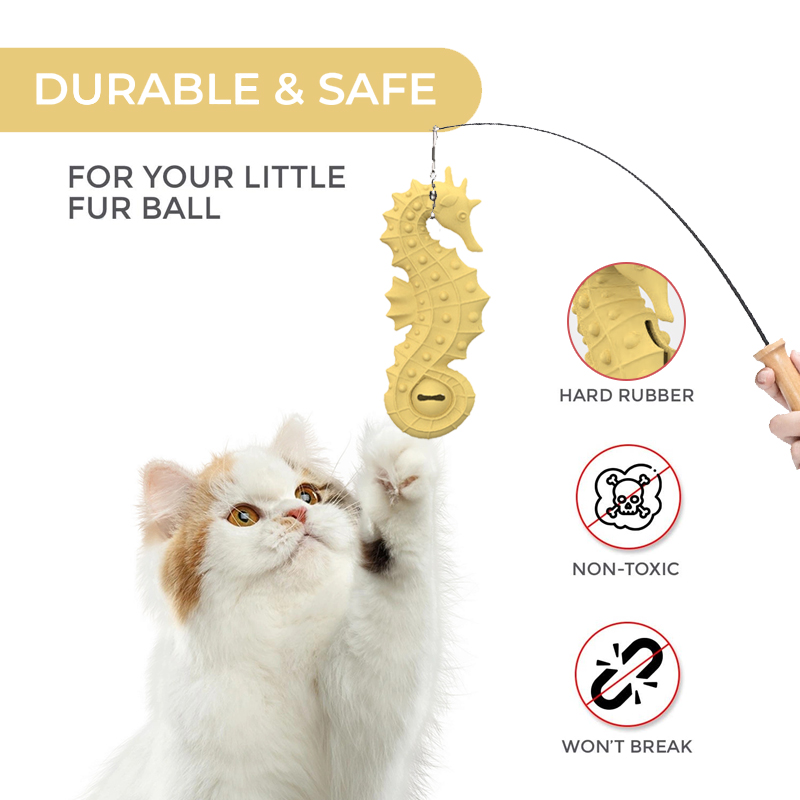 Hot Sale BPA Free Silicone Seahorse Dog Puzzle Toy Egg Puppy Food Slow Feeder Pet Dog Interactive Silicone PET CHEW TOYS