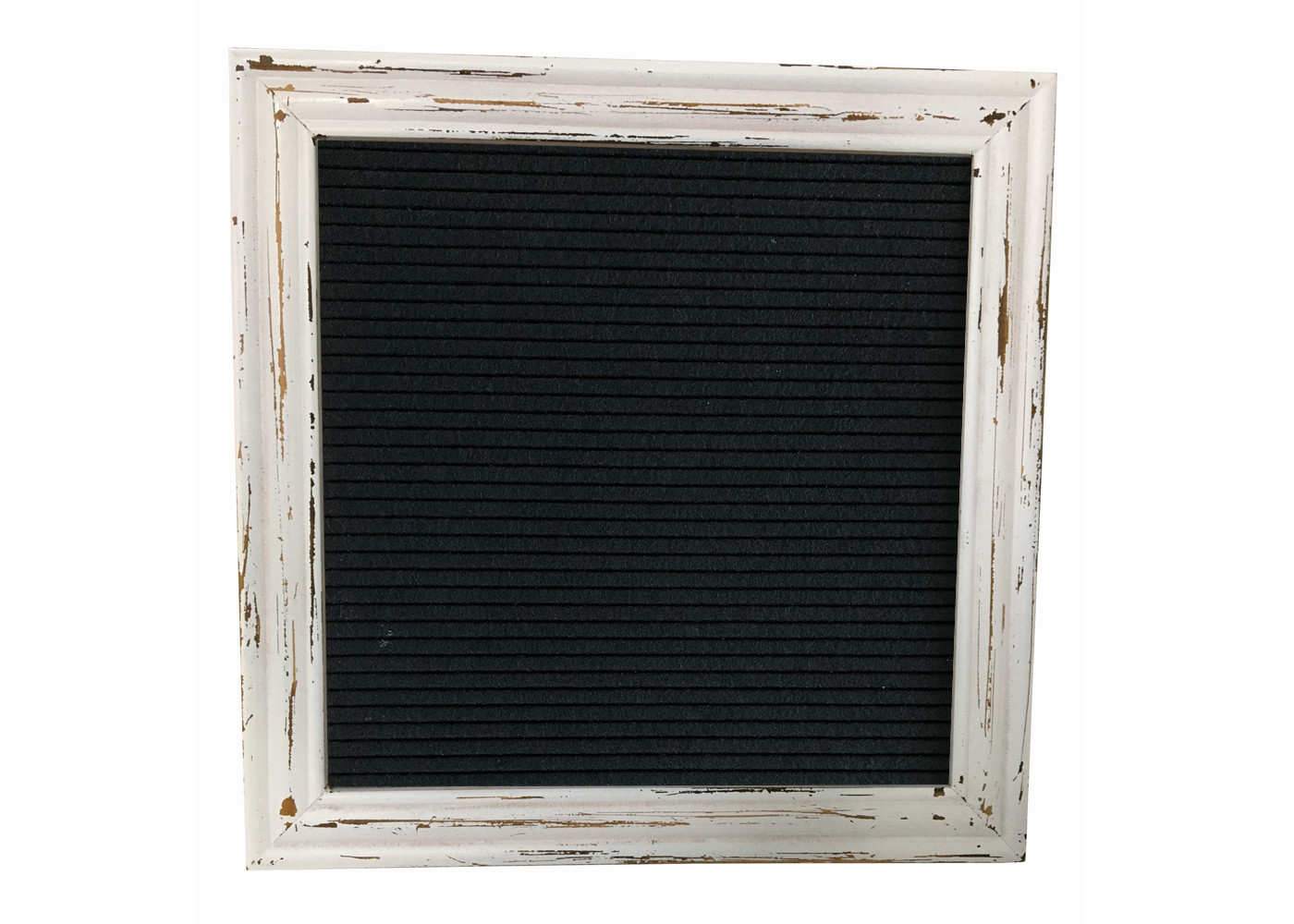 White Vintage Felt Letter Board 10 Inch Rustic Design With Changeable Letters