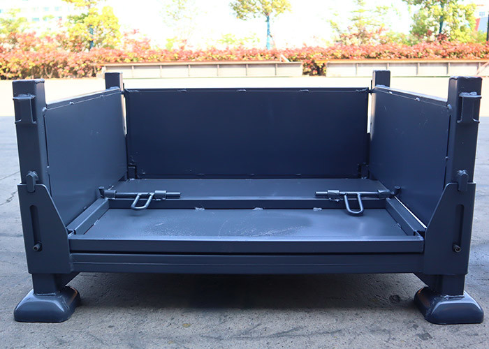 Industrial Half Height Steel Metal Pallet Cage Stillage For Lifting