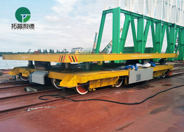 Material Handling Equipment Electric Transfer Carts with Scissors Lifting for Shipbuilding Refittings
