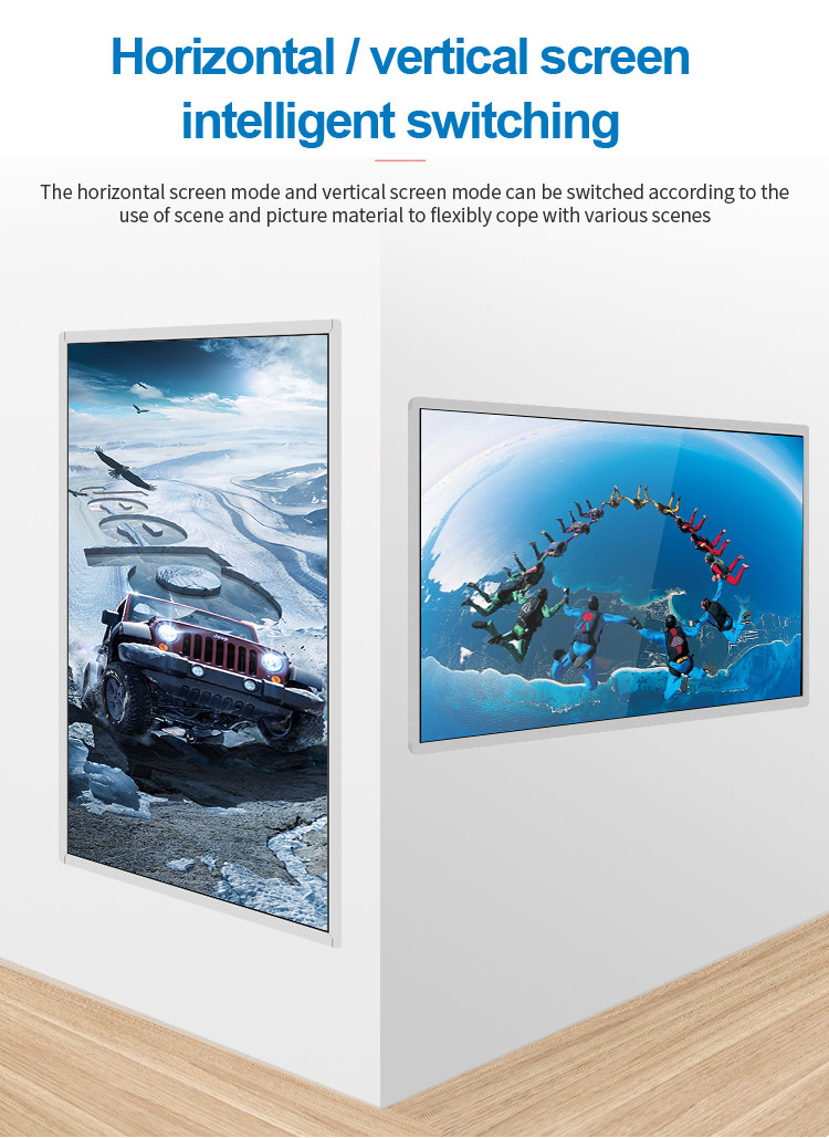 Wall Mounted 55 Inch 5ms Lcd Advertising Media Player