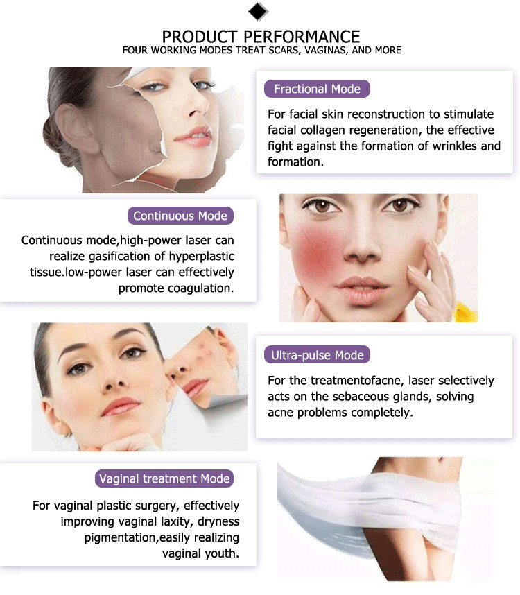Medical Aesthetic Use Best Resurfacing Fractional Co2 Laser Skin Tightening Machine