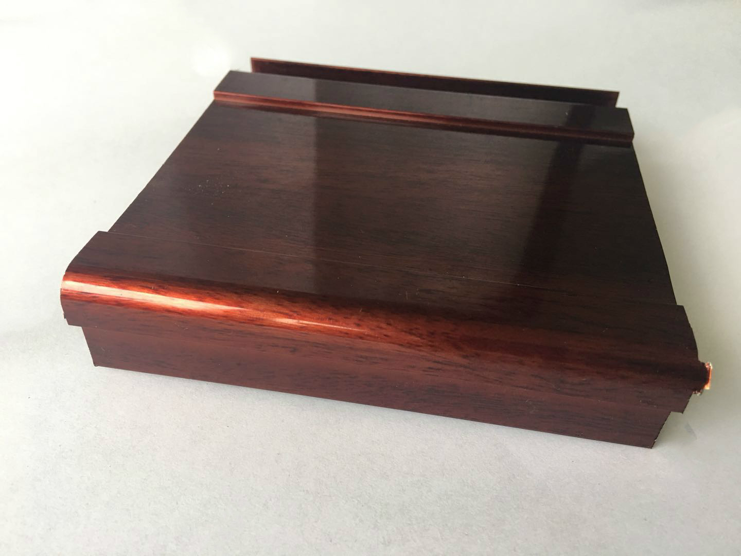 No Cracking Wood Finish Aluminium Profiles , Easy To Install