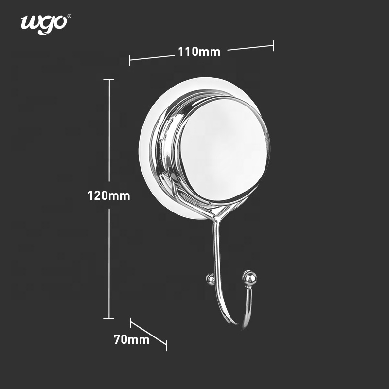 Wholesale Wall Hooks Wall Hanger Sliver Suction Single Hook