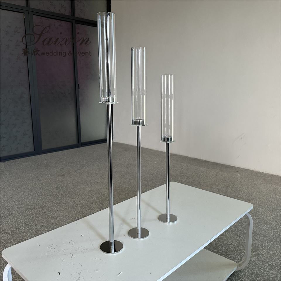 Metal Gold Wedding Candle Holder centerpieces Tall Candlestick Holder Taper 90CM