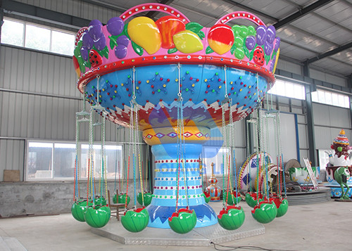 Fruit Type Flying Swing Ride 16 Seats Electric Adult Swing Chair Rides
