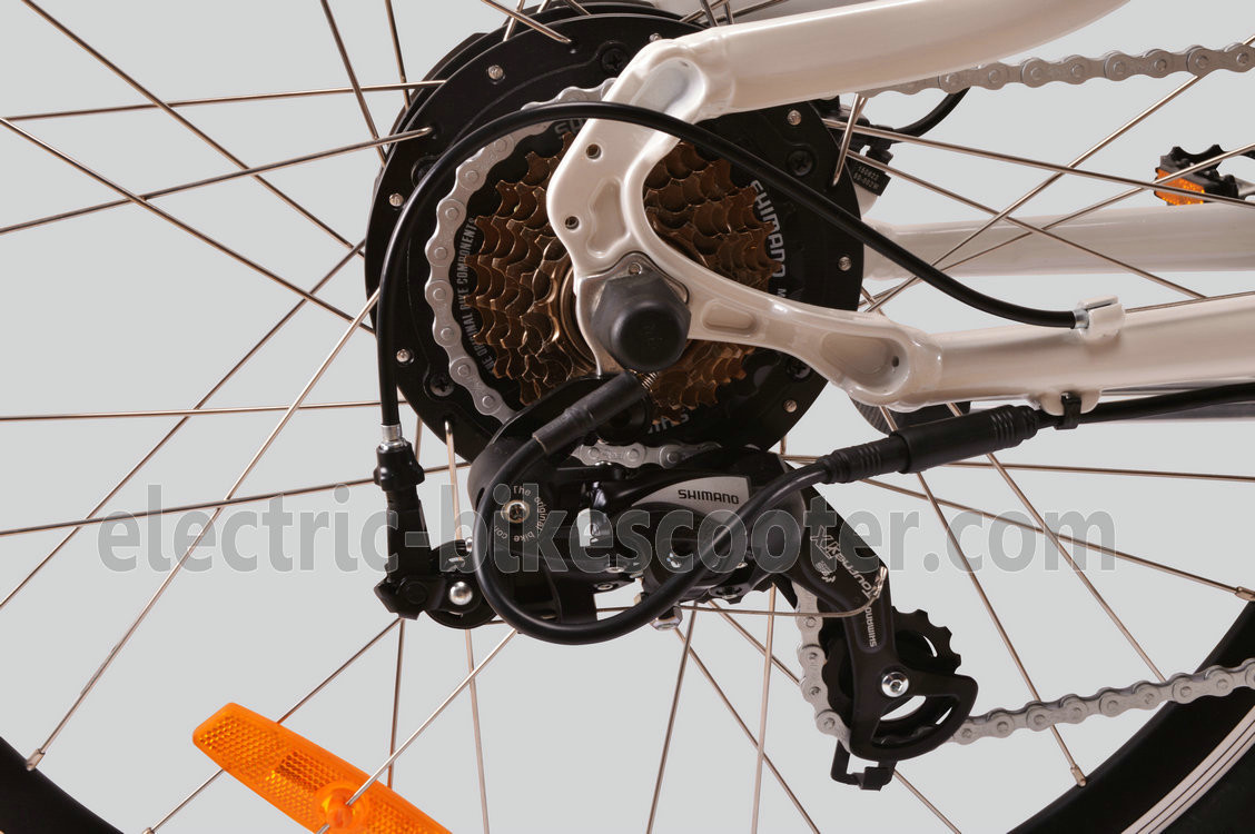 7 Speed 27.5" Electric Mountain Bicycle , 36V 10.4Ah Battery Operated Mountain Bikes