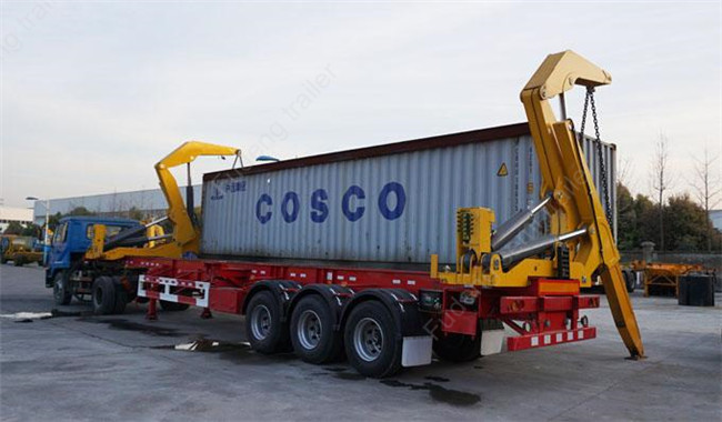 20 Foot / 40 Foot Side Loader Trailer With Hydraulic Lifting System