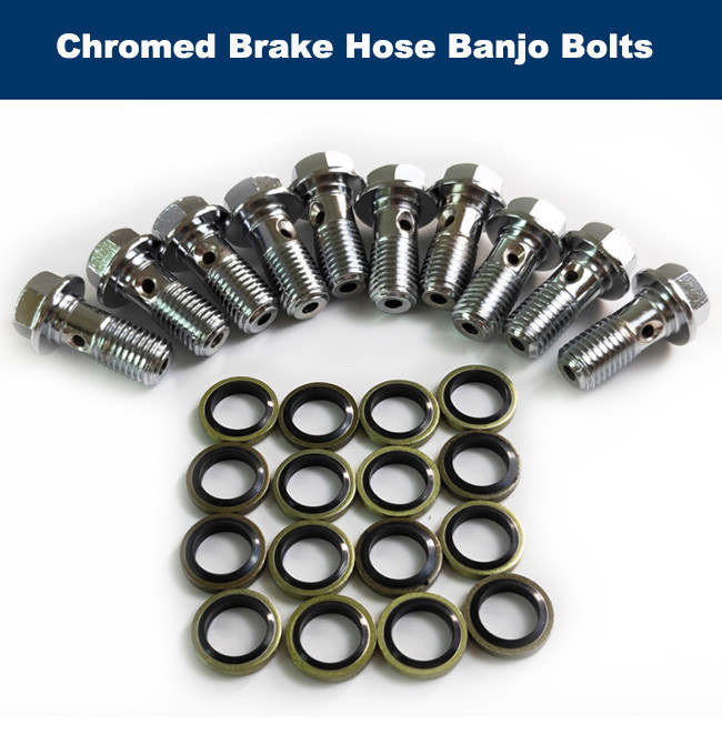 Corrosion Resistant Steel Banjo Fittings M10*1 M10*1.25 With Copper Washers