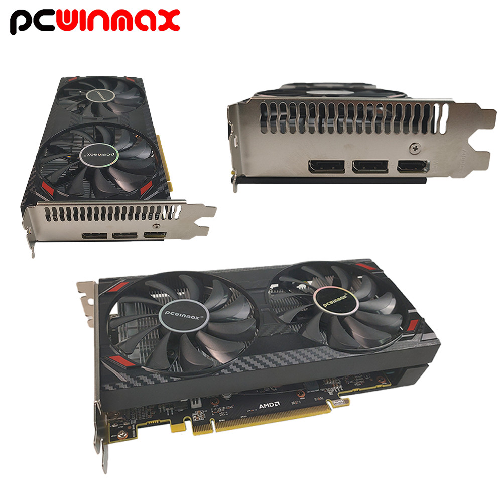 PCWINMAX Radeon RX 5500 XT 8gb GDDR6 Graphics Card 128 Bit Original Chipset DP HD Output 1845MHz Desktop GPU