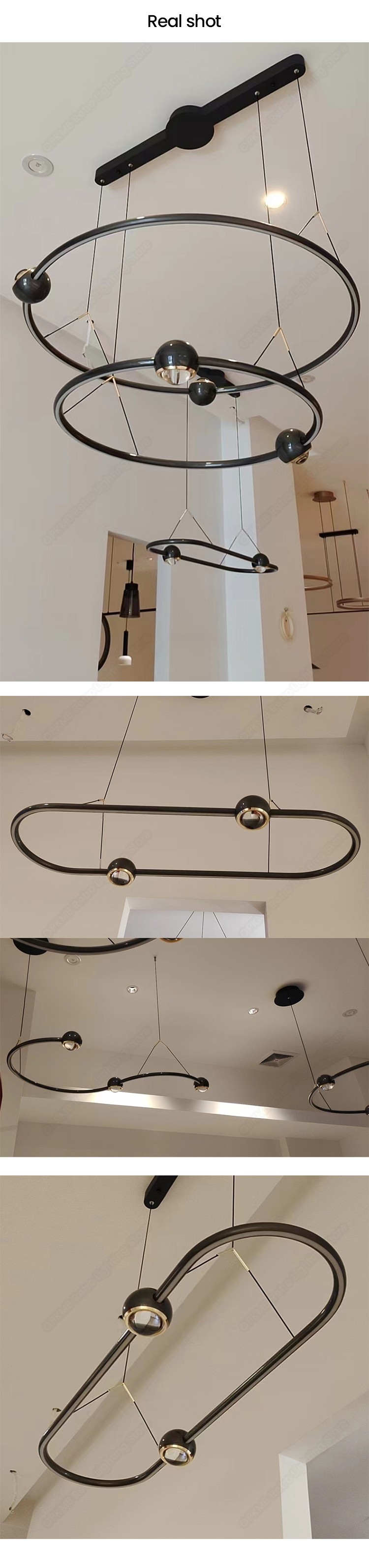 Modern Living Room Chandelier Lighting Home Indoor Hanging Lamp(WH-MI-454)