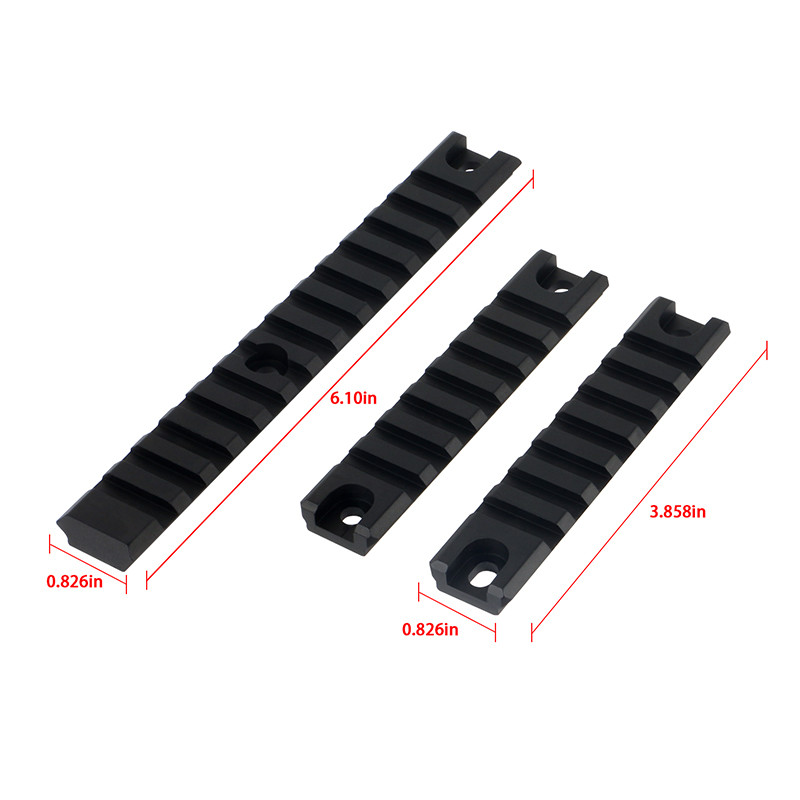 Aluminum Hunting Accessories 20mm Picatinny Rail Set ( 3pcs / Set )