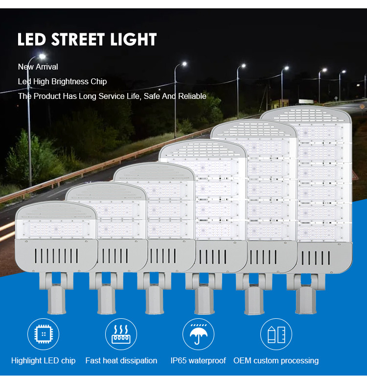 SMD3030 IP65 Waterproof Outdoor Led Street Light Customized
