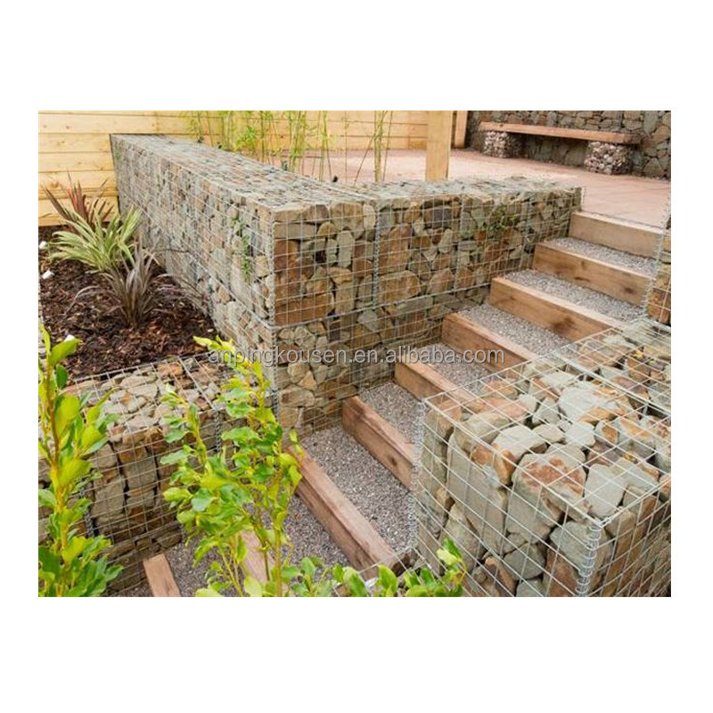 Electric Wire Mesh Gabion Box 2x1x1 for Hot Dipped Galvanized Coating Protection