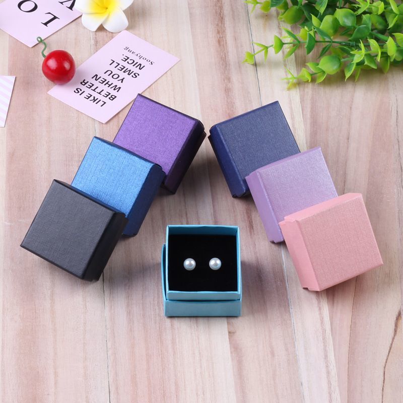 Custom Printing Cardboard Rigid Ring/Earring/Necklace Jewelry Watch Gift Box