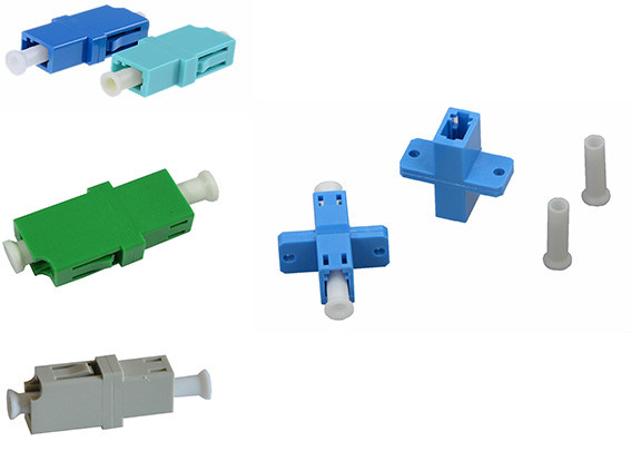 LANS WANS Fiber Optic Adapters LC/APC LC/UPC LC/PC , Optical Fiber Adapter