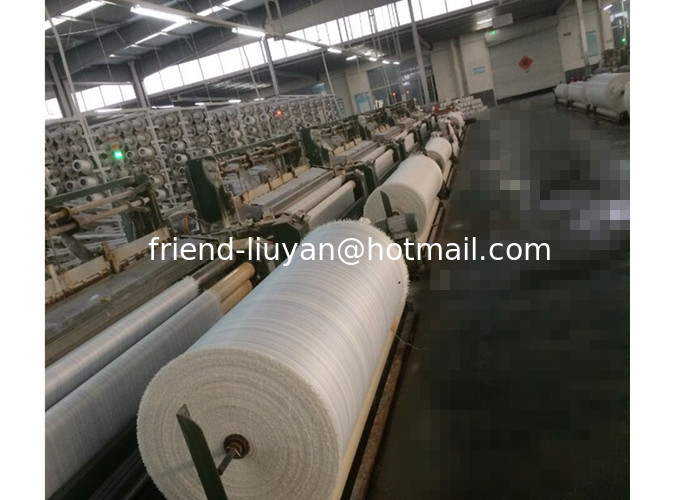Construction Tarpaulin Sheet Roll White Plastic Woven Fabric Lamination