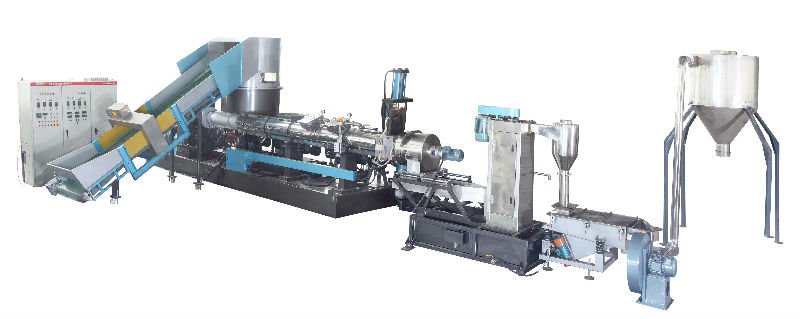 Customized PP PE Plastic Granulator Machine , Recycling Plant Machinery With Water Ring Cutter