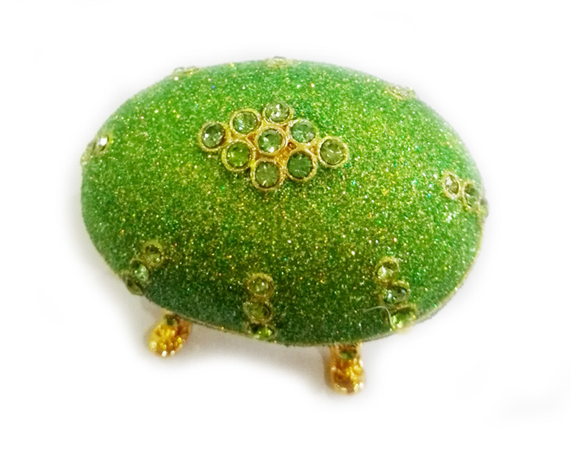 Russian Easter Egg Jewelry Box Crystal Trinket Holder Ring Organizer Home Decor Faberge Egg for Jewelry Boxes Gift