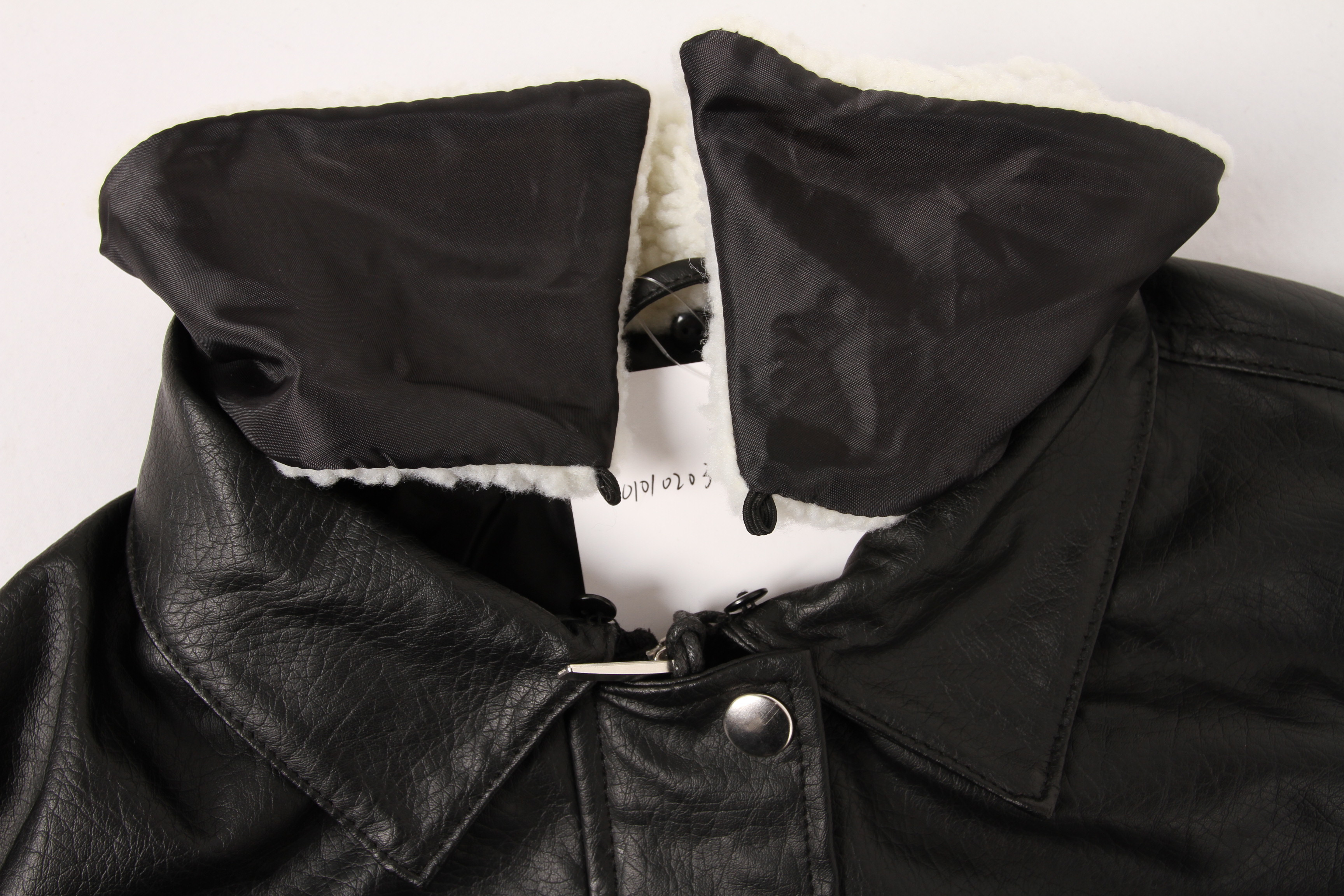 Ladies High quality leather jacket, Women's Leather jacket, Sherpa collar detachable