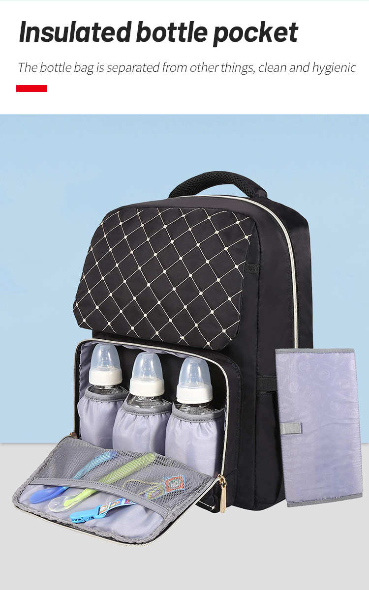 New Large-capacity Diaper Bag Multi functional Backpack Mummy Bag Small Fresh Mother and Baby Backpack