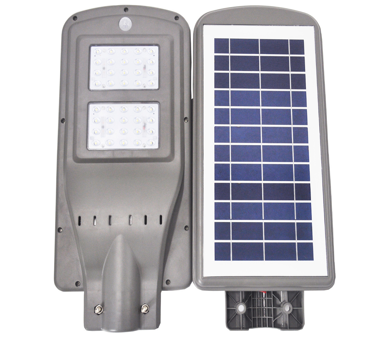 ABS material ALL IN ONE Solar LED street Light with lens lithium battery for ourdoor use