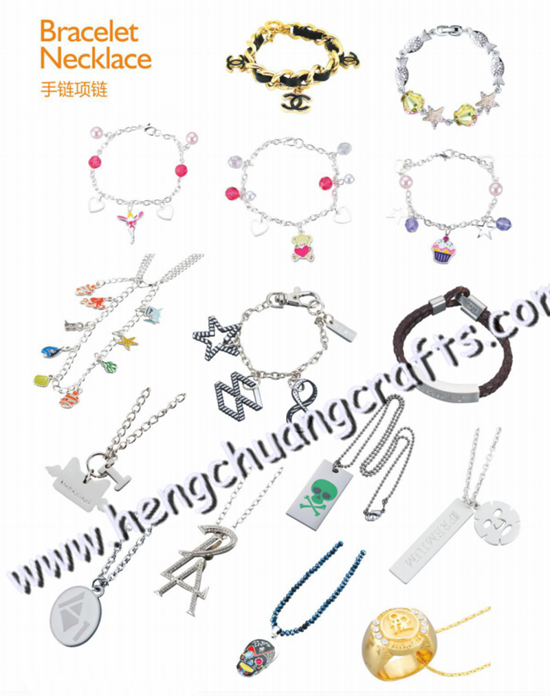 Hengchuang metal crafts custom bracelet necklace,OEM design,cheap price